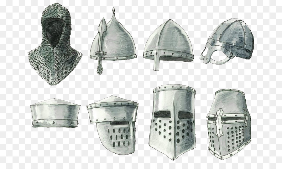 Mittelalter Helm Ritter Bauteile der mittelalterlichen Rüstung Großer helm - Helm