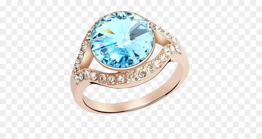 Anello di Cristallo Swarovski AG placcatura in Oro - anello