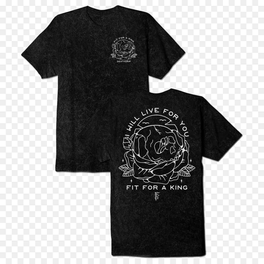 T-shirt Fit für einen König Deathgrip Hoodie Wir Sind Alle Verloren - T Shirt