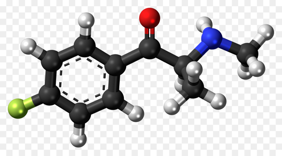 alfa-Pyrrolidinopentiophenone Molecola di Droga Pyrovalerone Ball-and-stick modello - altri