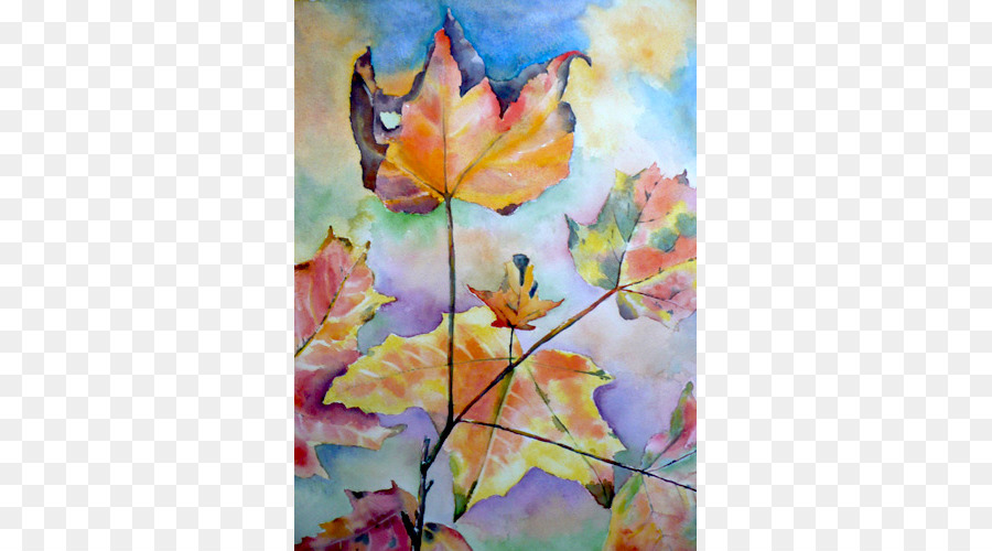 Aquarell-Malerei Blütenblatt Acryl malen Kunst - Farbe