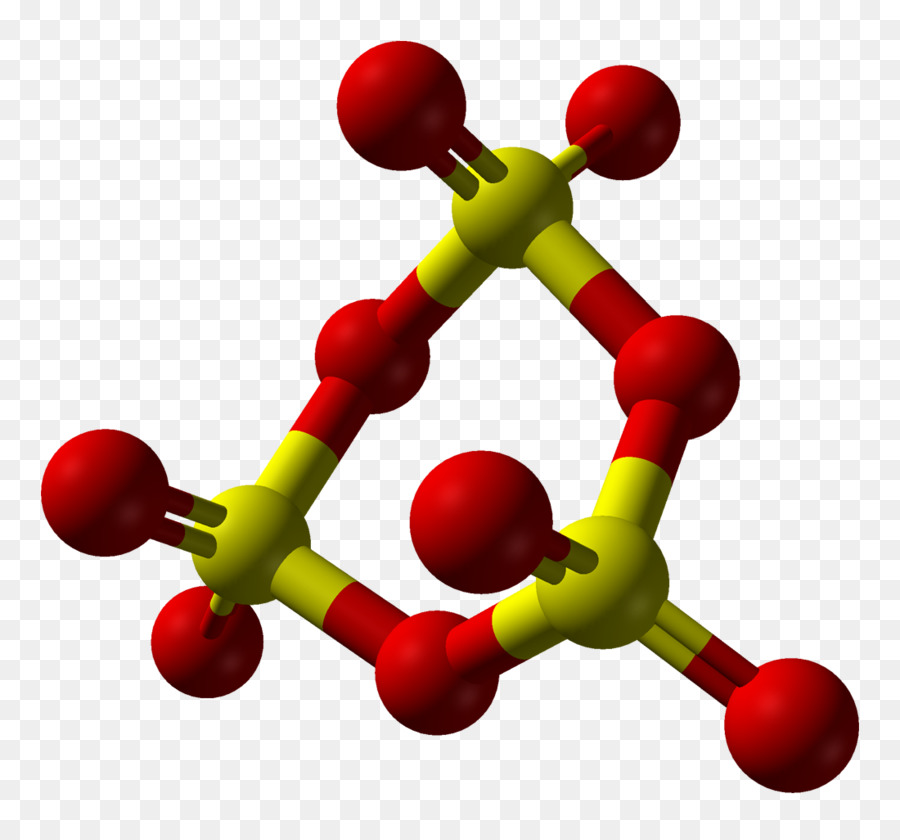 Schwefel Schwefeltrioxid Schwefeldioxid-Ball-und-stick Modell Trimer - andere