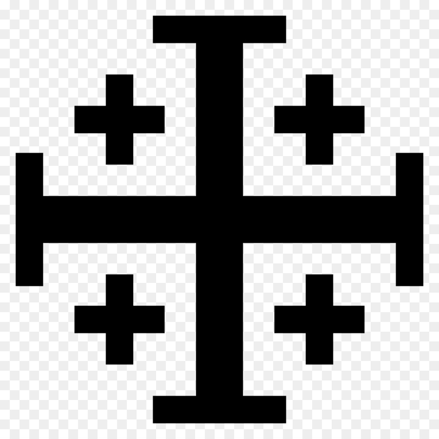 Königreich von Jerusalem-Kreuzzüge Jerusalem Kreuz das christliche Kreuz - Christian Kreuz