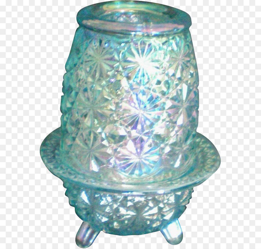 Carnevale di vetro Luce Fenton Art Glass Company Fata lampada - vetro