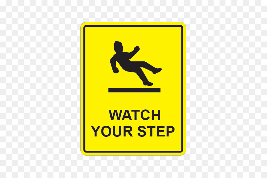 Beobachten Sie Ihre Schritt-Zeichen Sicherheitszeichen - Symbol