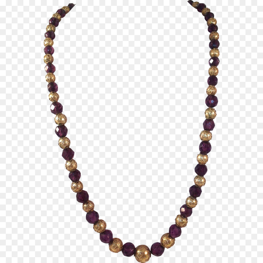 Halskette Amethyst Perlenarmband Perle - Halskette