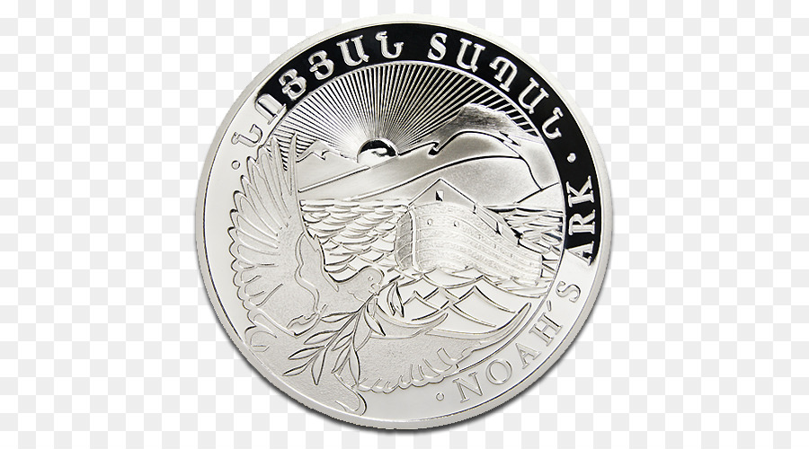 Noah Ark đồng tiền bạc Armenia cao Quý kim loại - bạc, đồng xu
