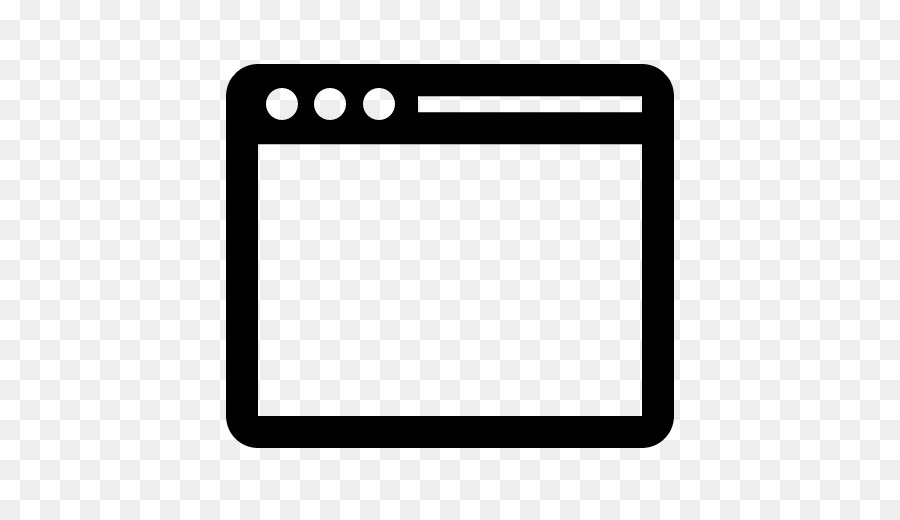 Finestra del browser Web del Computer Icone della tipografia Web - Finestra
