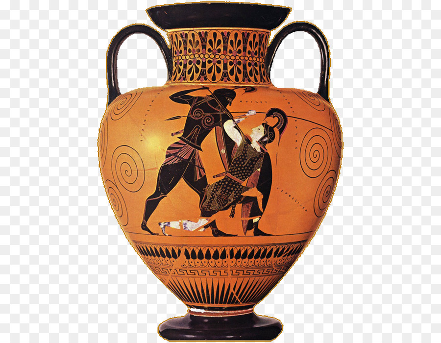 Achille, Agamennone Guerra di Troia Pentesilea a figure Nere ceramica - altri