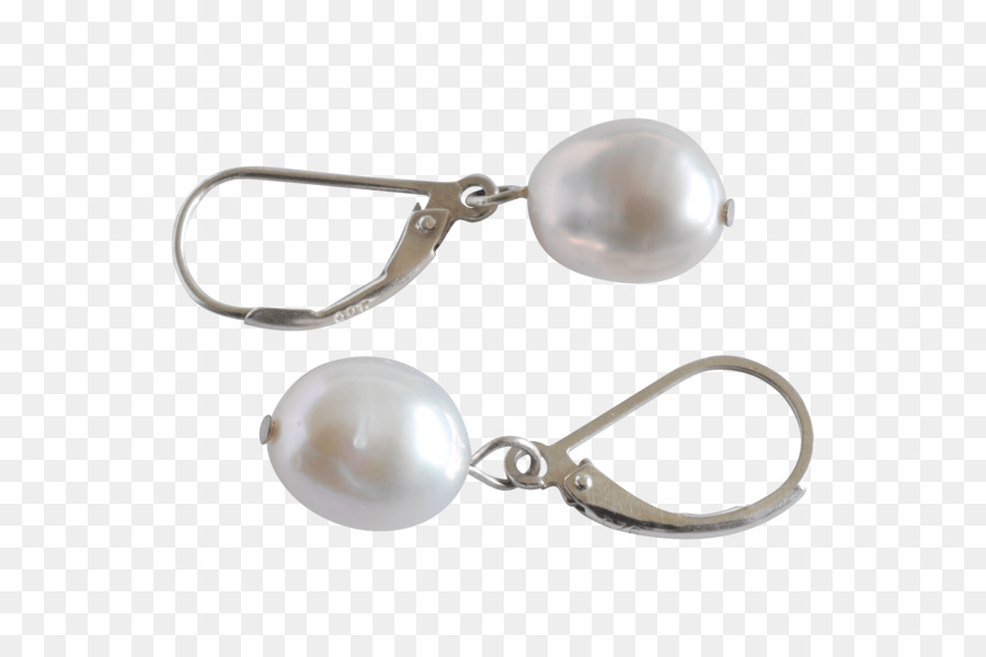 Perle-Ohrring-Körper-Schmuck Material Silber - Silber