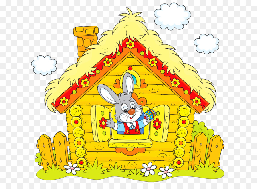 Con Thỏ nhà Clip nghệ thuật - Nhà