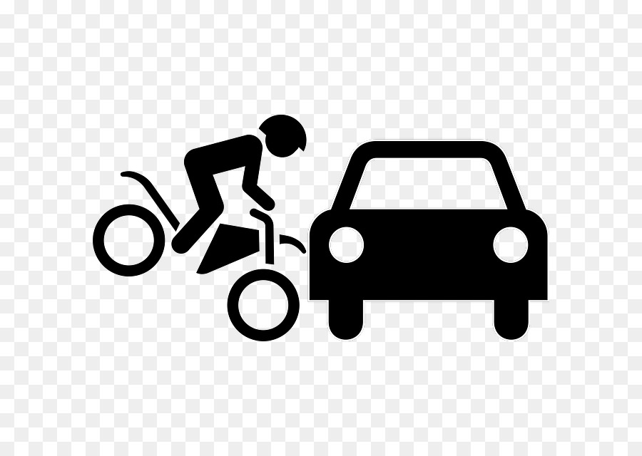Auto-Verkehr-Kollision Fahrzeug fährt Fahrrad - Auto
