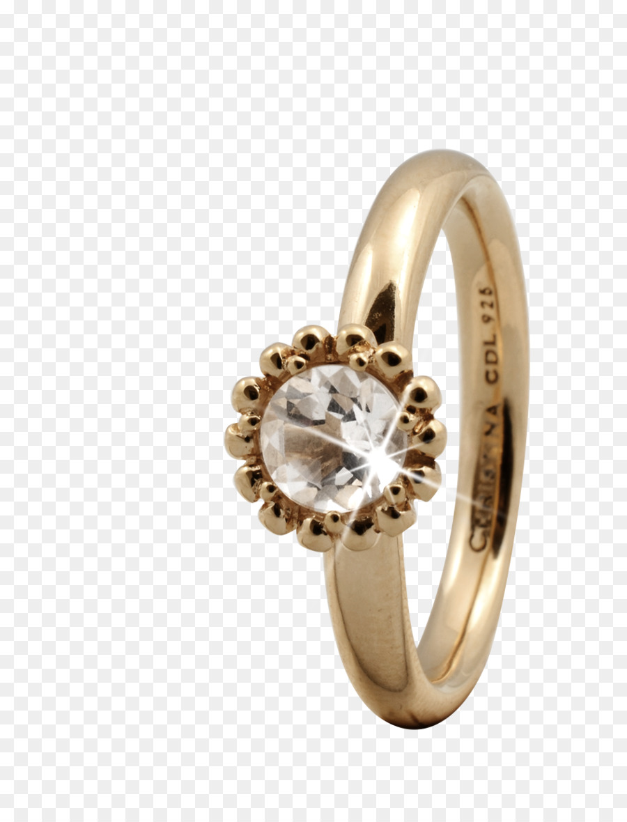 Ring Silber Schmuck Gold Topas - Ring