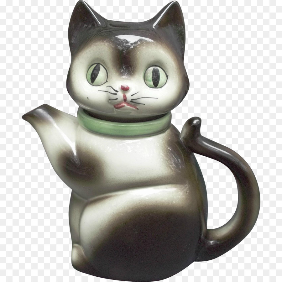 Teekanne-Whisker Keramik-Katze - Tee