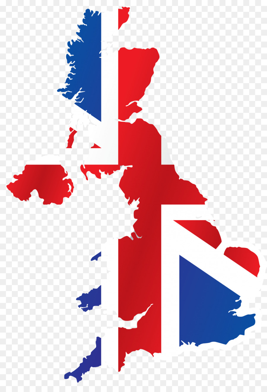 Bandiera della Gran Bretagna Bandiera del Regno Unito Mappa - mappa