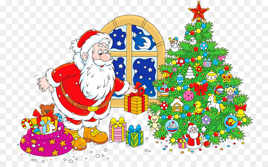 Santa Claus cây Giáng sinh Tặng Clip nghệ thuật - santa claus