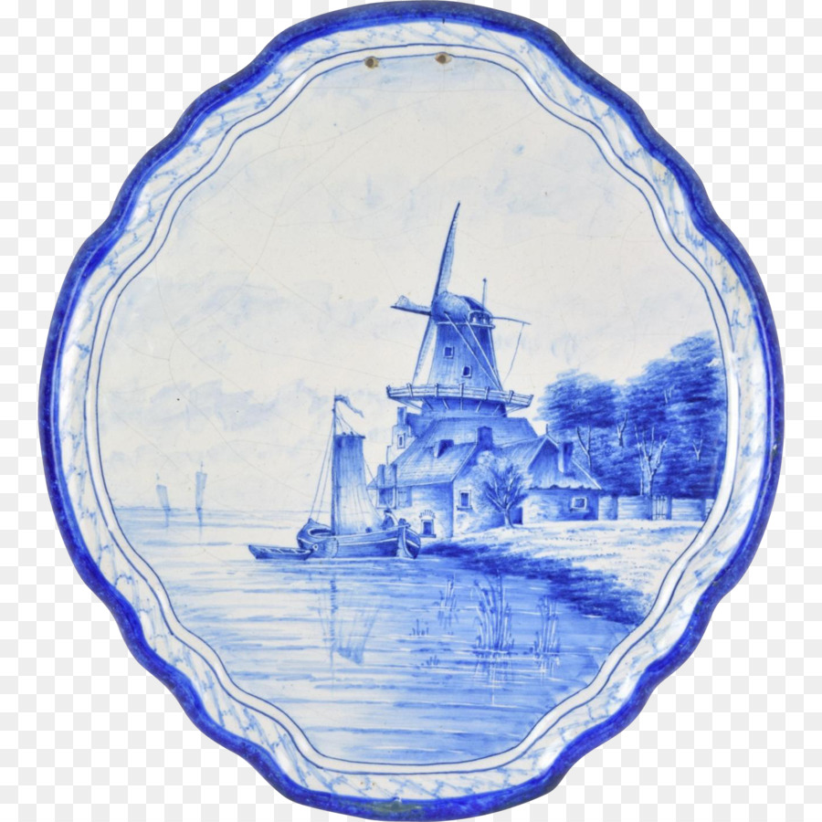 Wasser-Blau und weiß Keramik Porzellan Geschirr - Wasser