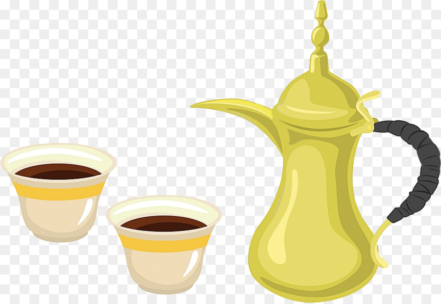 رسم فنجان قهوة عربي