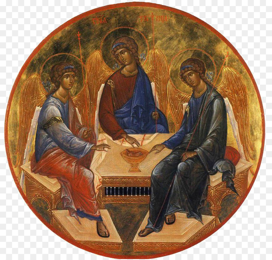 La Domenica Della Santissima Trinità Di Pittura Santissima Trinità Icona - pittura