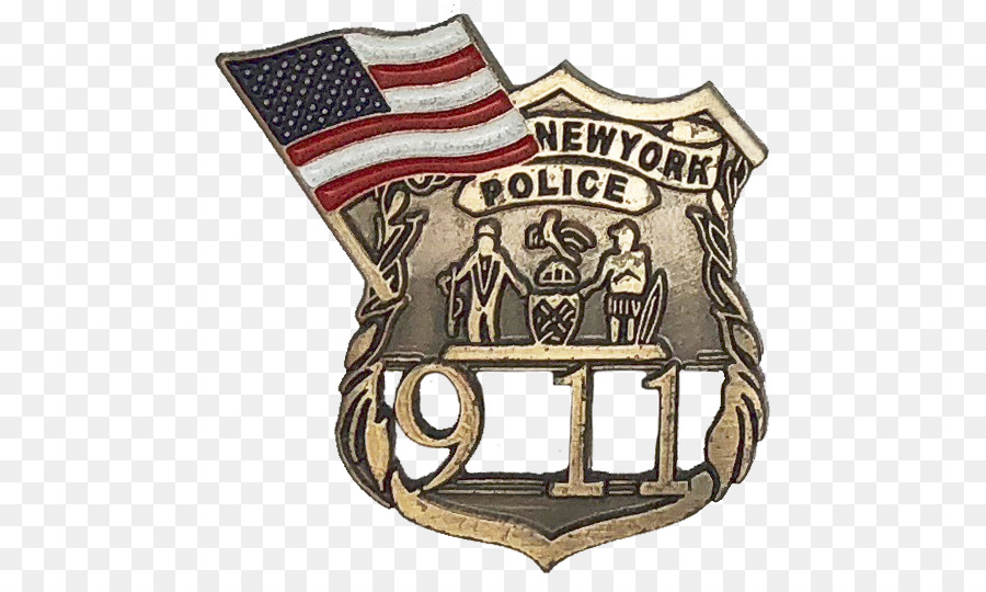 Abzeichen Police officer der New York City Police Department im September 11 Angriffe - Polizei
