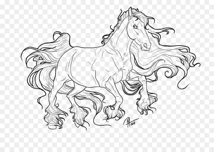 Linie Kunst-Zigeuner Pferd Pony Zeichnung - andere