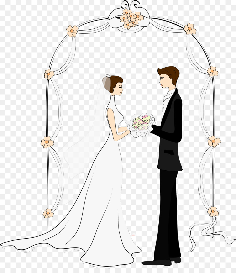 New Life Wedding Photography - Bride And Groom Sketch Transparent PNG -  288x420 - Free Download on NicePNG