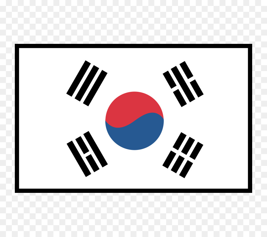 Flagge von Südkorea-Logo - Flagge