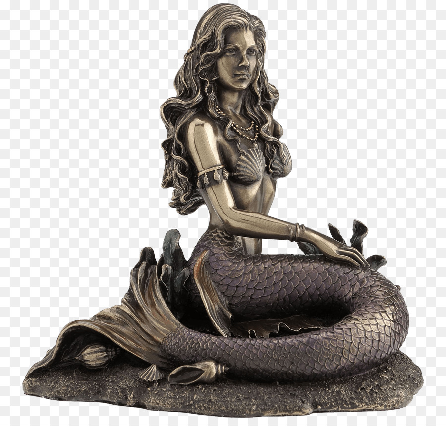La Sirenetta scultura in Bronzo della Statua Statuina - sirena