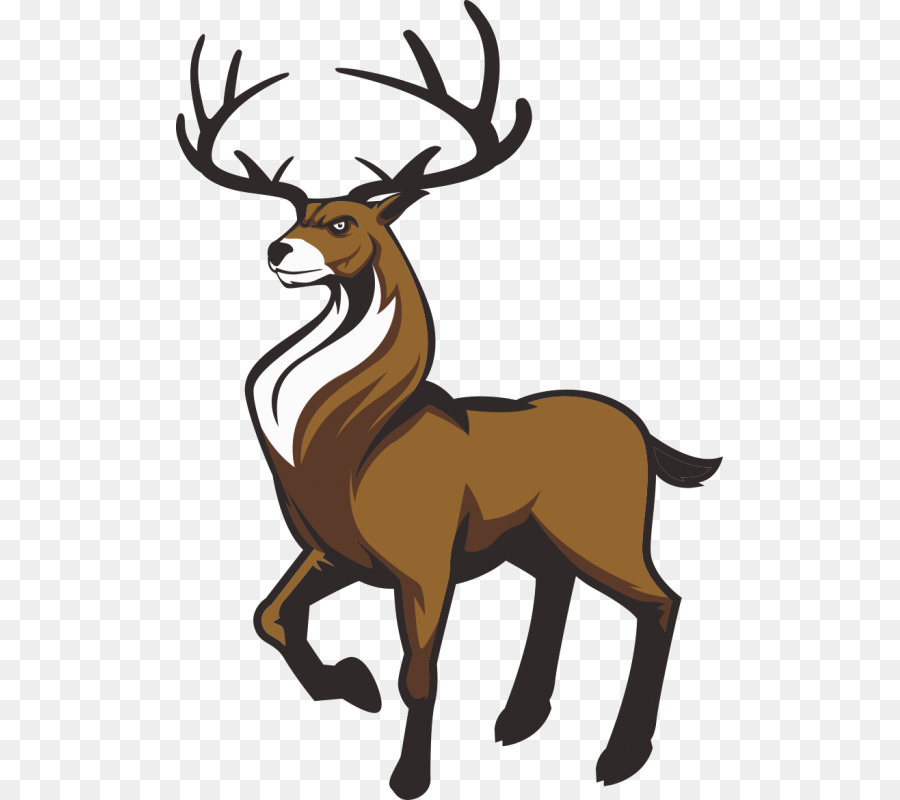 Rentier-Logo Rot deer - Rentier
