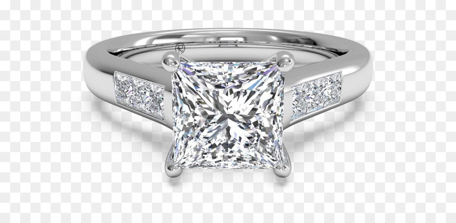Taglio Princess anello di Fidanzamento con Diamante taglio - anello