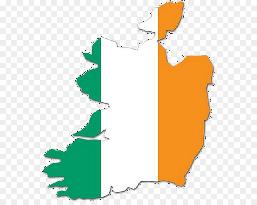 Flagge von Irland-Karte bezahlte Steuern in der Republik Irland - Flagge