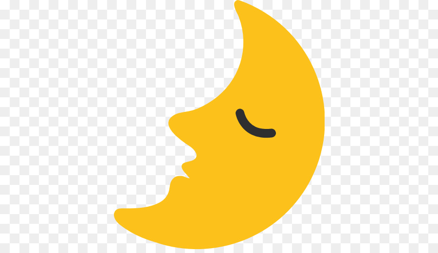 Emoji-Mond Mond-phase-Wiktionary Eerste kwartier - Emoji