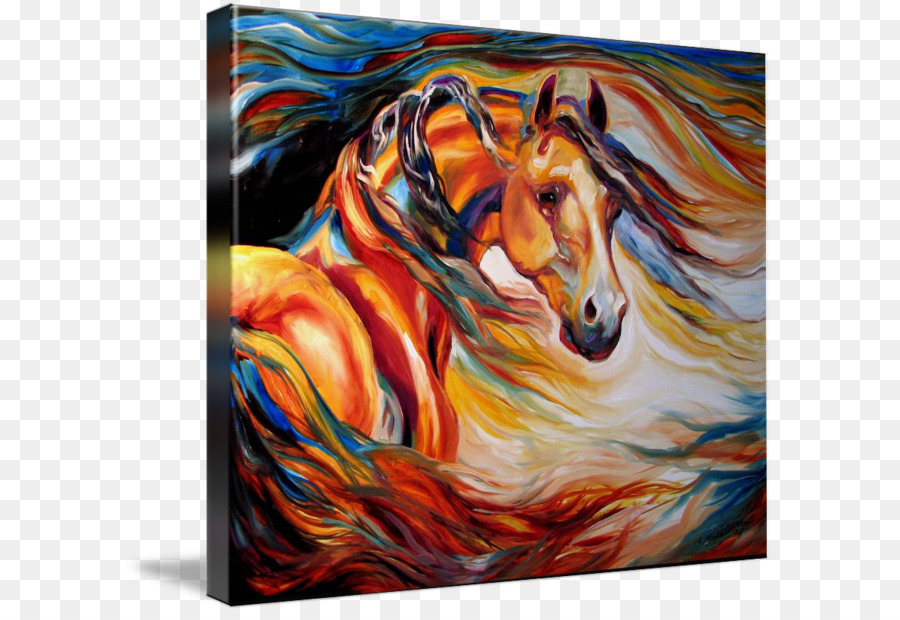 Gypsy horse Appaloosa Mustang Wild horse Malerei - Mustang