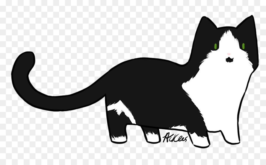 Baffi Gattino Domestico a pelo corto gatto Nero gatto - gattino