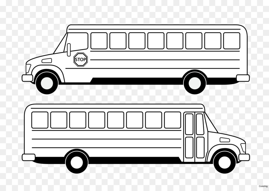 School bus Auf einem weißen bus Bus stop Clip-art - Bus