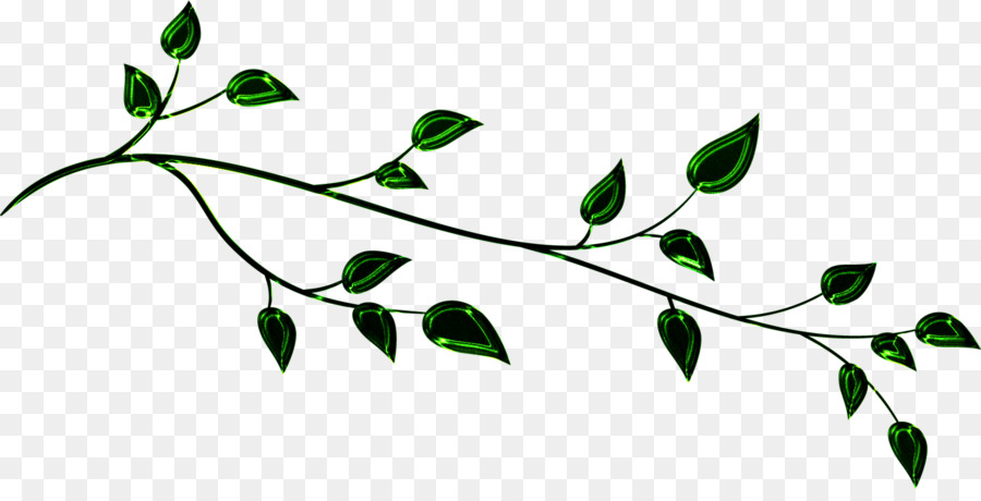 Zweig Grüne Pflanze, Stamm-Blatt-clipart - Blatt