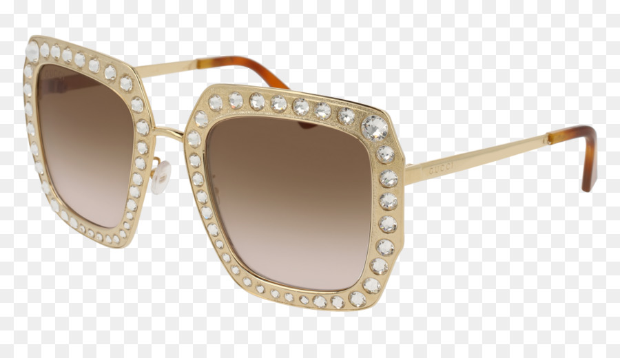 Sonnenbrille Gucci Mode Gold Grau - Sonnenbrille