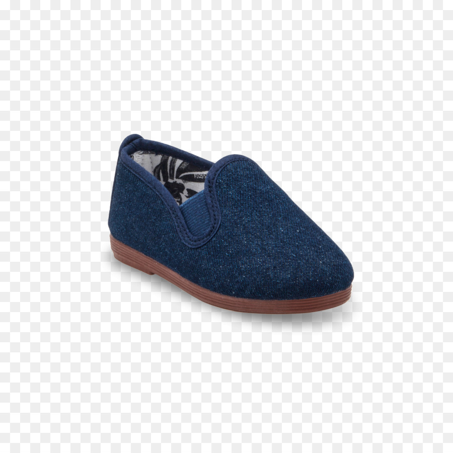 Slip-on shoe blu Navy Canvas pelle Scamosciata - altri