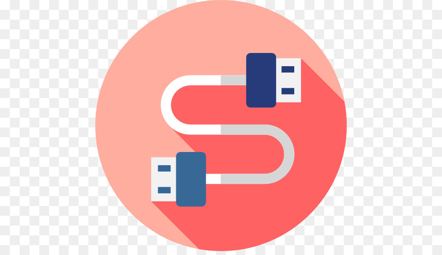 USB Icone del Computer, del cavo di alimentazione alla porta del Computer - USB