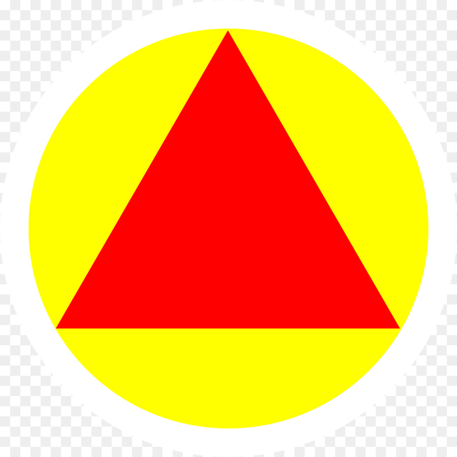 Треугольник в желтом круге