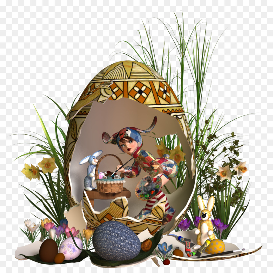 Coniglietto di pasqua, la Risurrezione di Gesù uovo di Pasqua clipart - pasqua