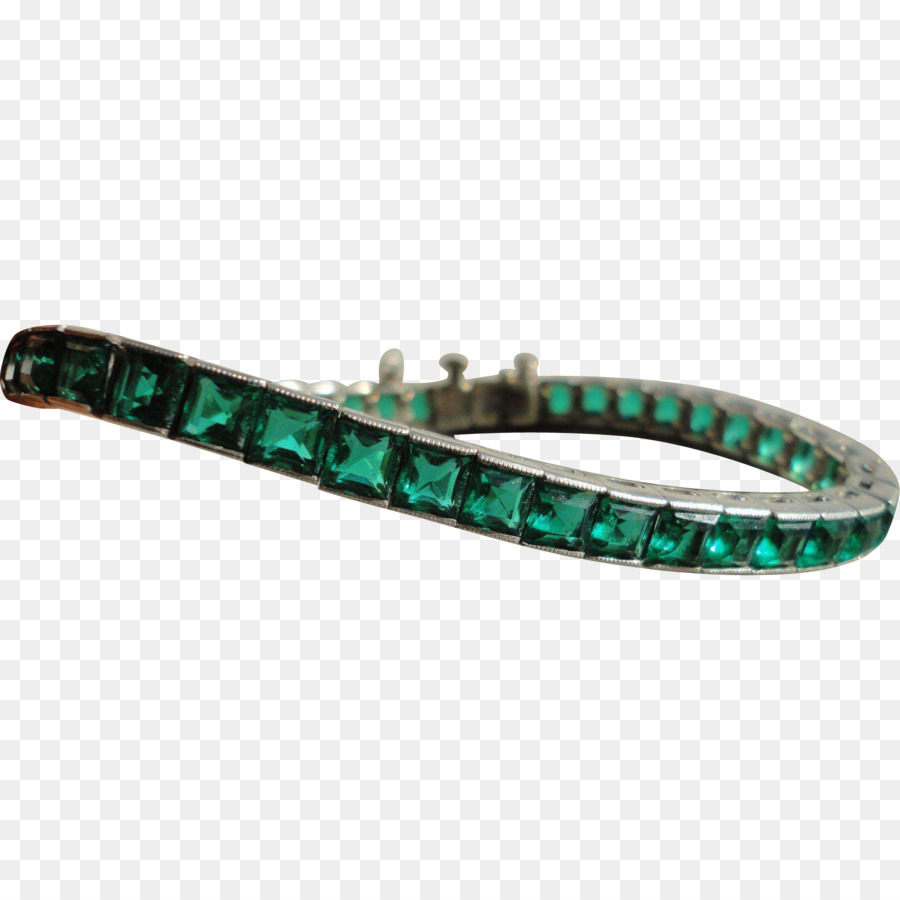Smaragd-Armreif-Armband-Türkis - Smaragd