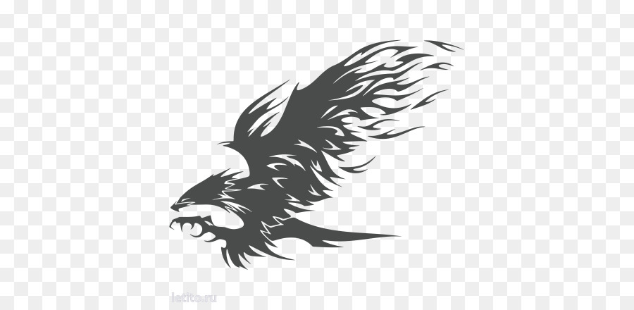 Adler-Tätowierung-Stammes-Symbol clipart - Adler