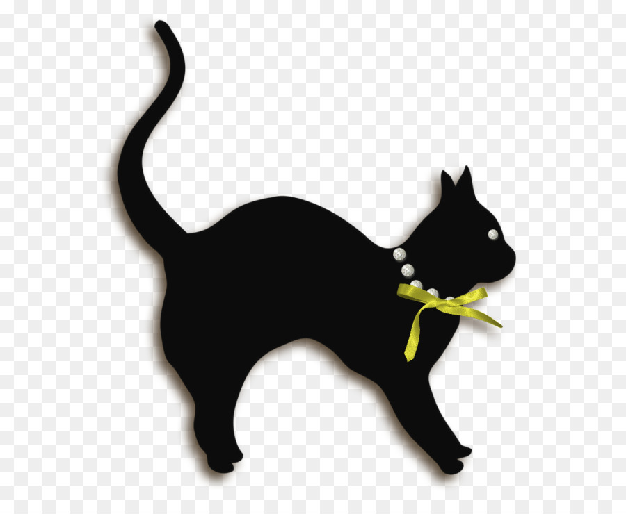 Schwarze Katze Inländische kurzhaarige Katze Schnurrhaare Clip art - Katze