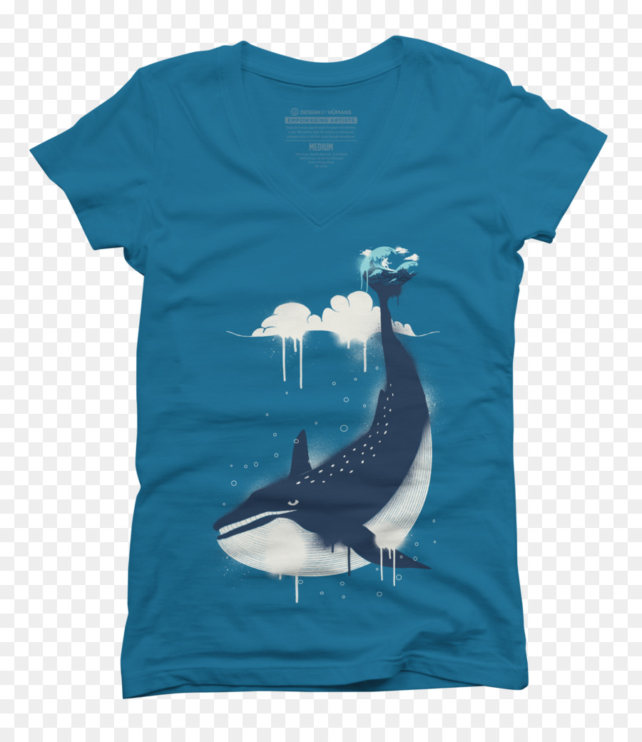 T-shirt Just Keep Swimming Dory Design von Mensch-Armband - Blauwal