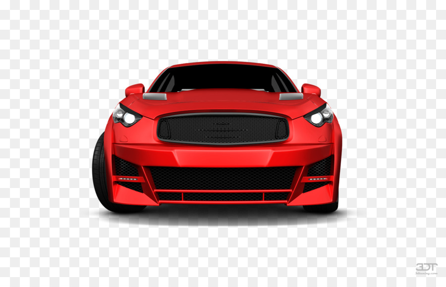 Supercar di illuminazione Automotive Automotive design del Paraurti - auto rossa