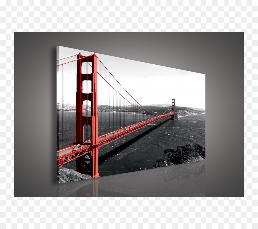 Il Golden Gate Bridge di Carrick-a-Rede Rope Bridge Fototapeta pittura - ponte