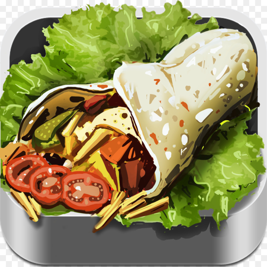 Vegetarische Küche, Fast-food-Rezept-Blatt-Gemüse Garnieren - Mexikanischen Menü