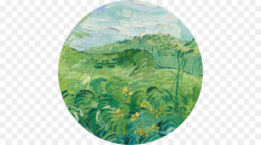 Galleria nazionale di Arte Verde Campo di Grano con Cipressi Campo di Grano Verde Verde dei Campi di Grano, Auvers - pittura