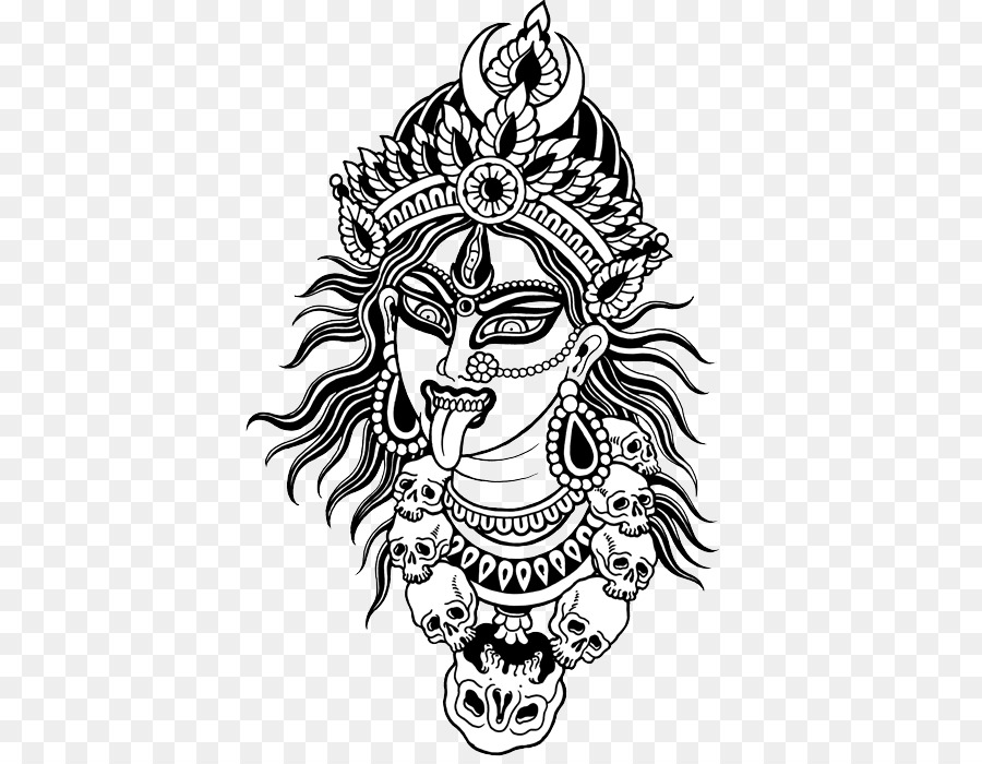 Linea arte Kali Disegno in bianco e Nero - altri